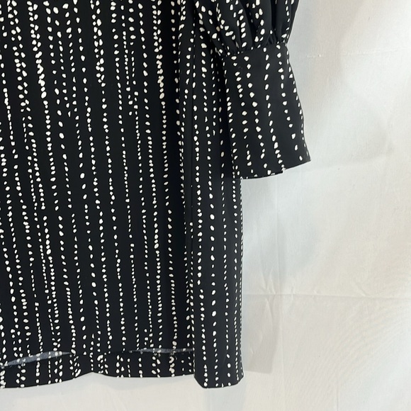 Like New H&M Women’s Long Sleeve Sheath Dress in Black and White Size 36/6 - Picture 2 of 8